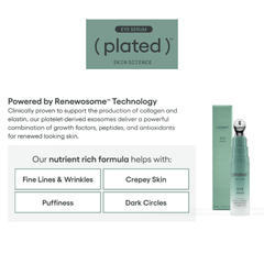 Plated Skin Science Eye Serum Exosome Technology shop at Exclusive Beauty Club Anti-aging Skincare