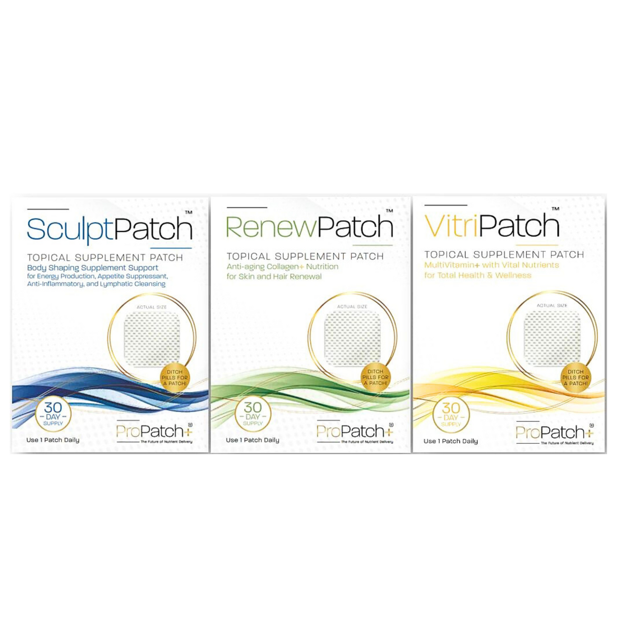 ProPatch+ Bundle (30-Day Supply of Sculpt, Renew, Vitri) Shop Exclusive Beauty Club