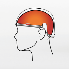 REVIAN Red Hair Growth System LED therapy cap designed to improve hair density and thickness with dual-wavelength light technology. Available at Exclusive Beauty Club.