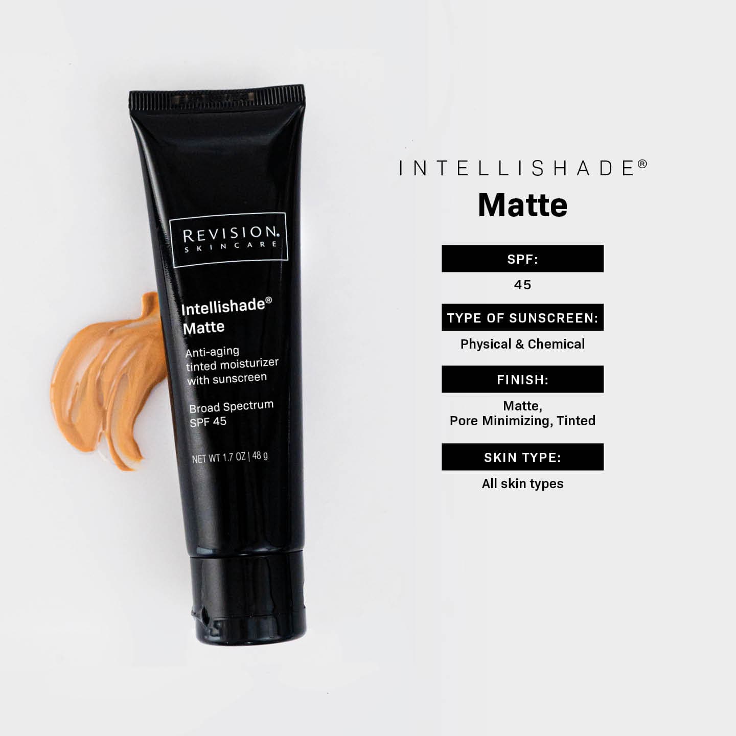 Shop Revision Skincare Intellishade Matte SPF 45 at Exclusive Beauty Club Sunscreens