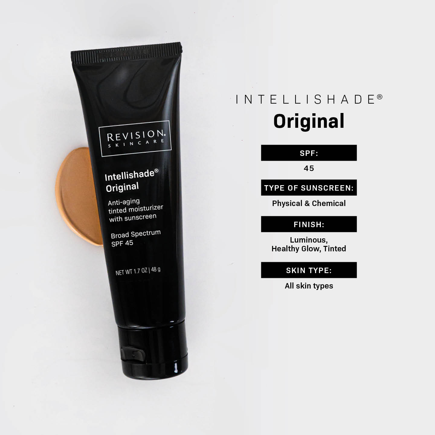 Revision Skincare Intellishade Original SPF 45 Tinted Moisturizer Shop at Exclusive Beauty Club Sunscreens