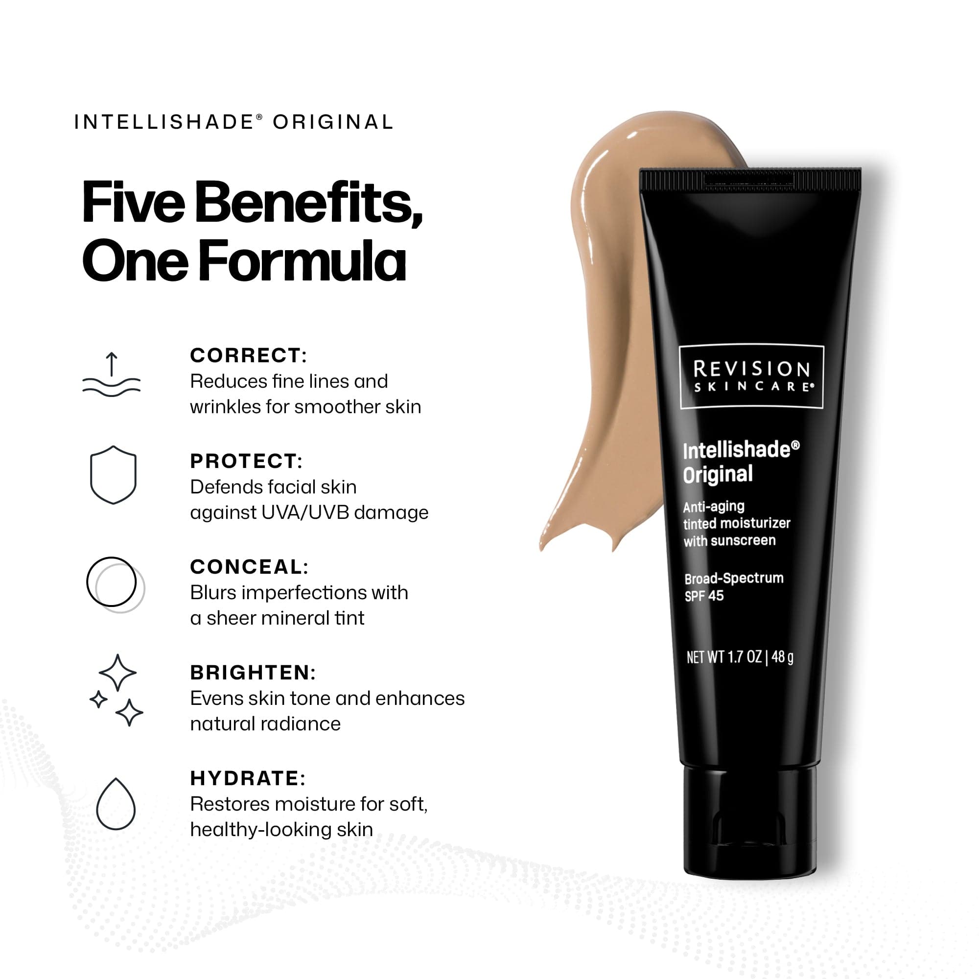 Revision Skincare Intellishade Original SPF 45 Tinted Moisturizer Shop at Exclusive Beauty Club Sunscreens