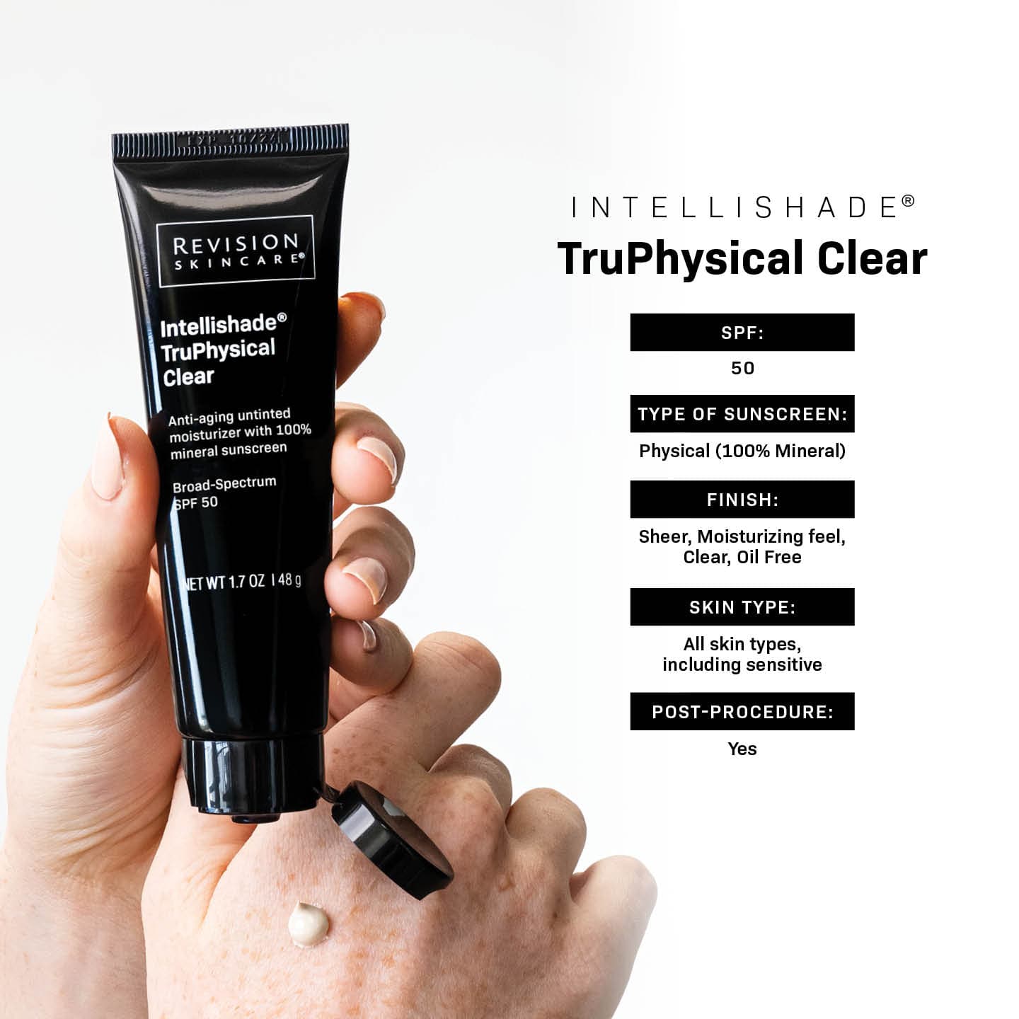Shop Revision Skincare Intellishade® TruPhysical Clear SPF 50 at Exclusive Beauty Club Sunscreens