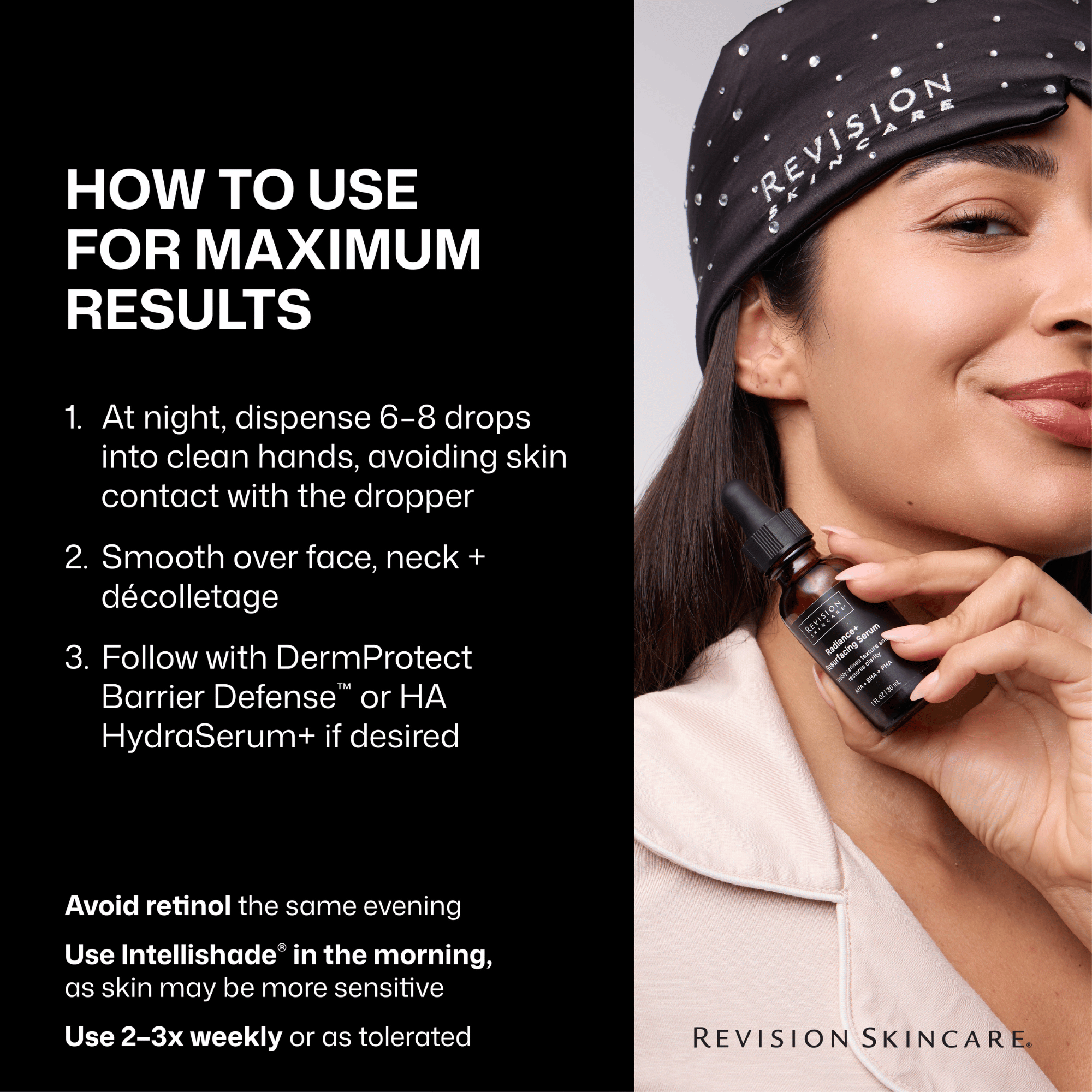Shop Revision Skincare Radiance+ Resurfacing Serum at Exclusive Beauty Club Face Serum