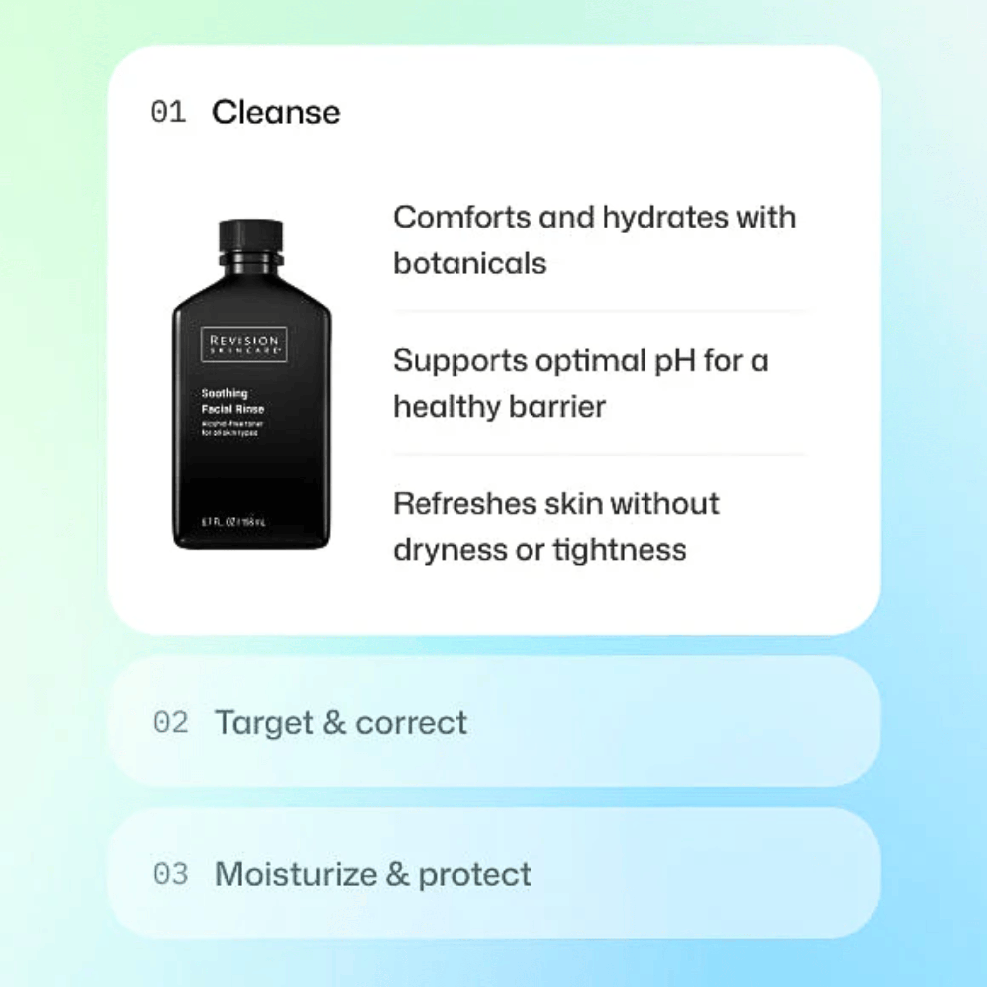 Shop Revision Skincare Soothing Facial Rinse at Exclusive Beauty Club Hydrating Toner for All Skin Types