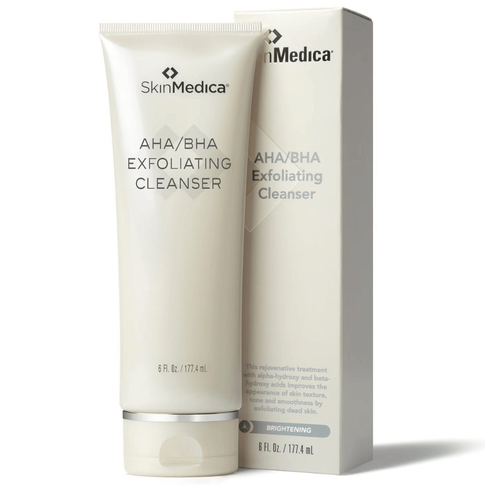 SkinMedica AHA/BHA Exfoliating Cleanser Tube & Box