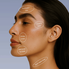 Solaris Laboratories NY Kinesiology Face Tape strips for overnight facial lifting and smoothing. Available at Exclusive Beauty Club.