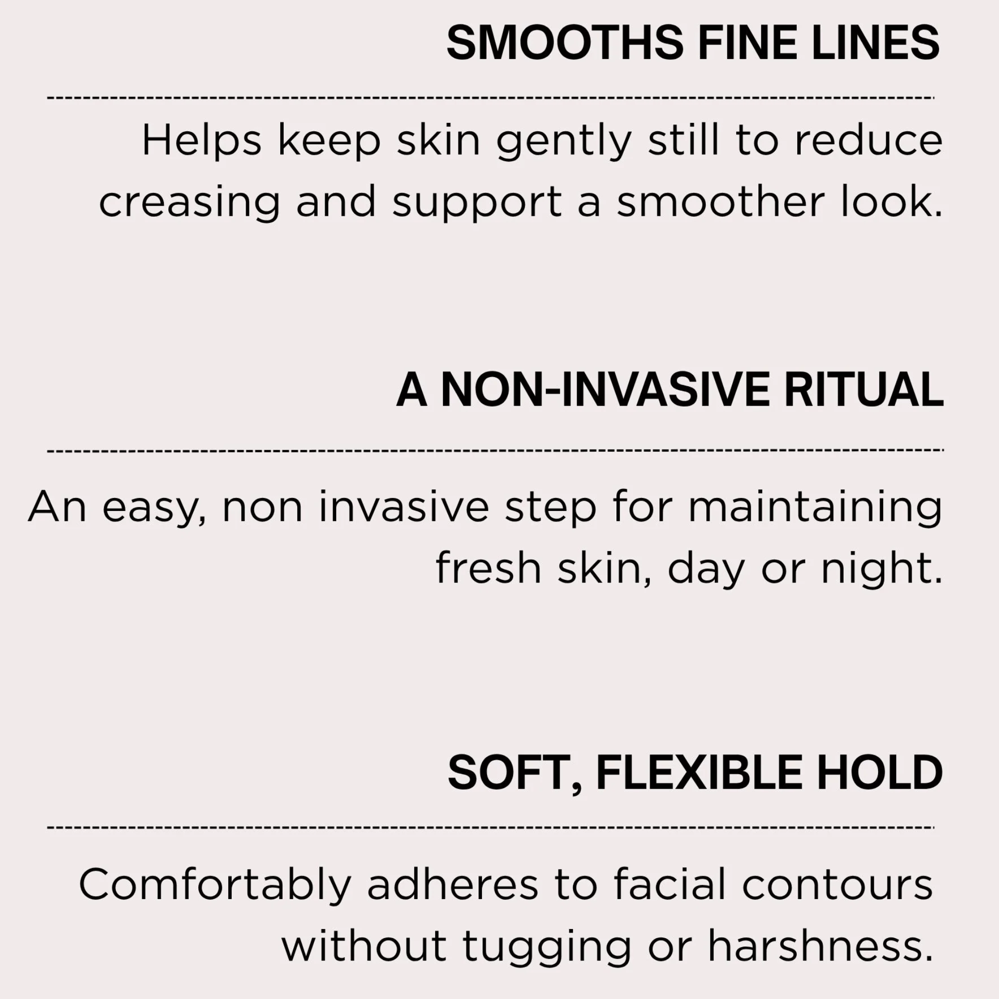 Solaris Laboratories NY Kinesiology Face Tape strips for overnight facial lifting and smoothing. Available at Exclusive Beauty Club.