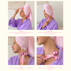 How to Use The Skinny Confidential Pink Balls Facial Massager Shop at Exclusive Beauty