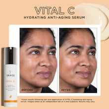 Cargar imagen en el visor de galería, Image Skincare Vital C Hydrating Anti Aging Serum Results Shop At Exclusive Beauty

