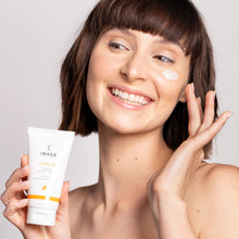Cargar imagen en el visor de galería, Image Skincare Vital C Hydrating Enzyme Masque Model Shop At Exclusive Beauty
