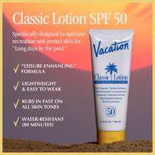 Load image into Gallery viewer, Vacation Classic Lotion Broad Spectrum SPF 50 Sunscreen
