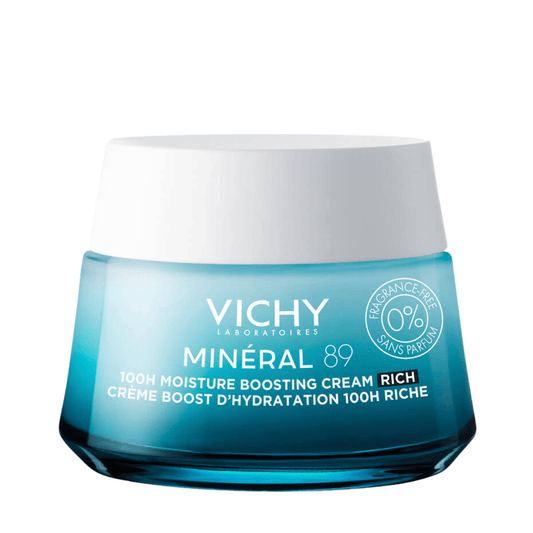 Vichy mineral 89 100h fragrance free rich cream jar shop at exclusive beauty club