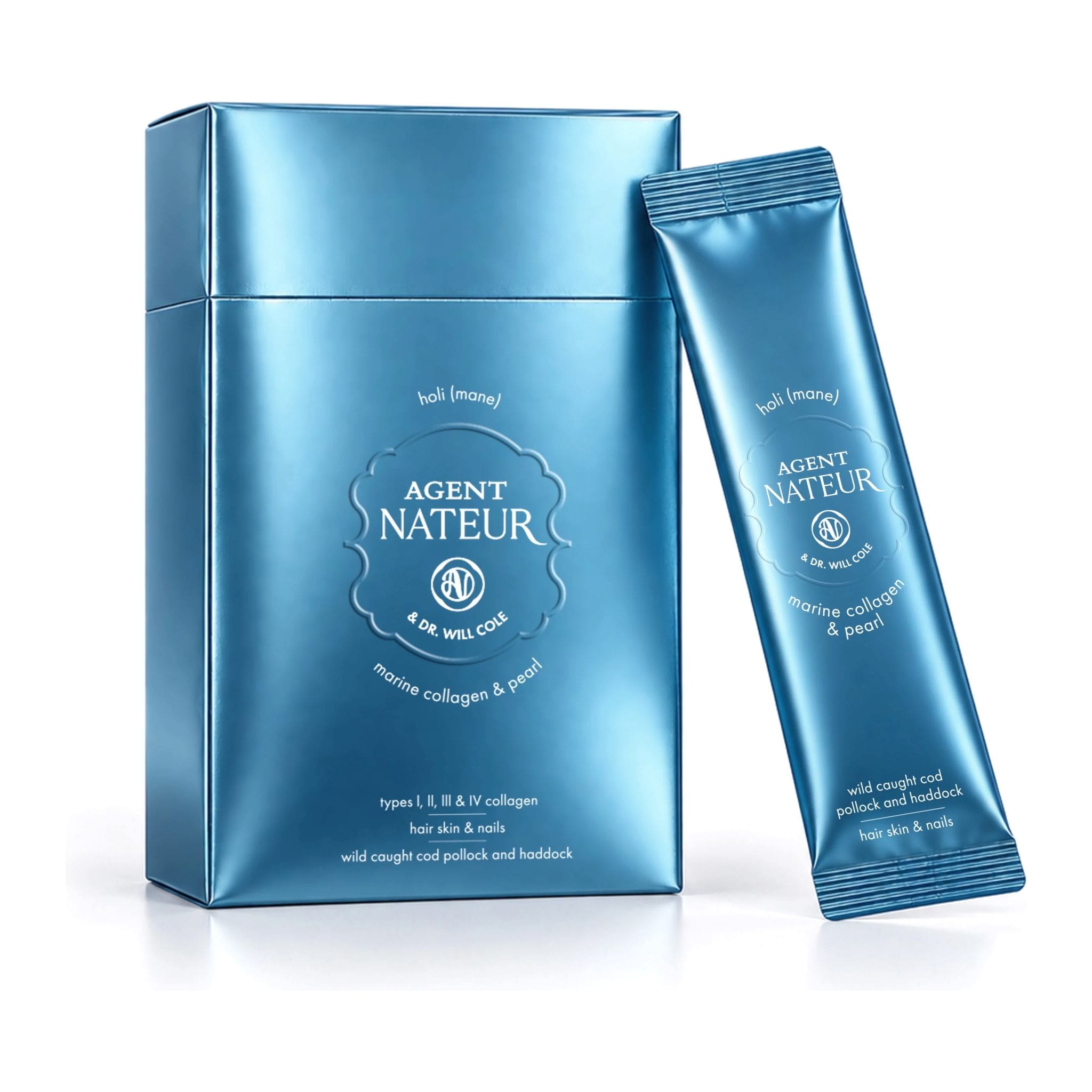 Agent Nateur holi mane marine collagen and pearl powder box with stick pack for hair skin and nails (99)