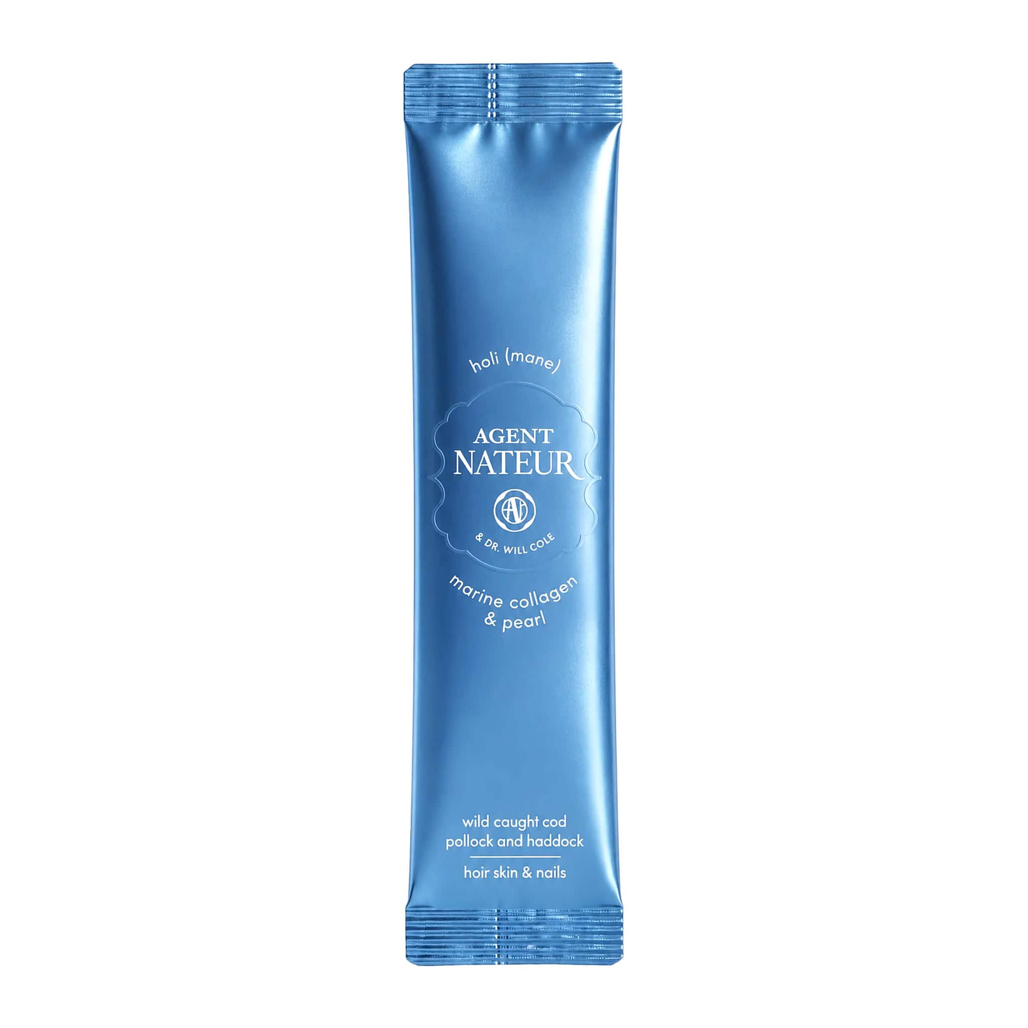Agent Nateur holi mane marine collagen and pearl single-serve stick from wild caught cod pollock and haddock (108)