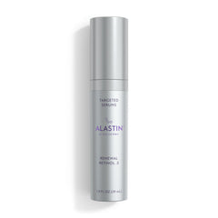 ALASTIN Renewal Retinol .5 1 oz targeted serum in new silver ALASTIN by Galderma packaging on white