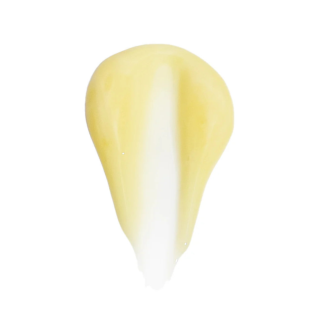 Pale yellow creamy serum texture swatch of ALASTIN Renewal Retinol