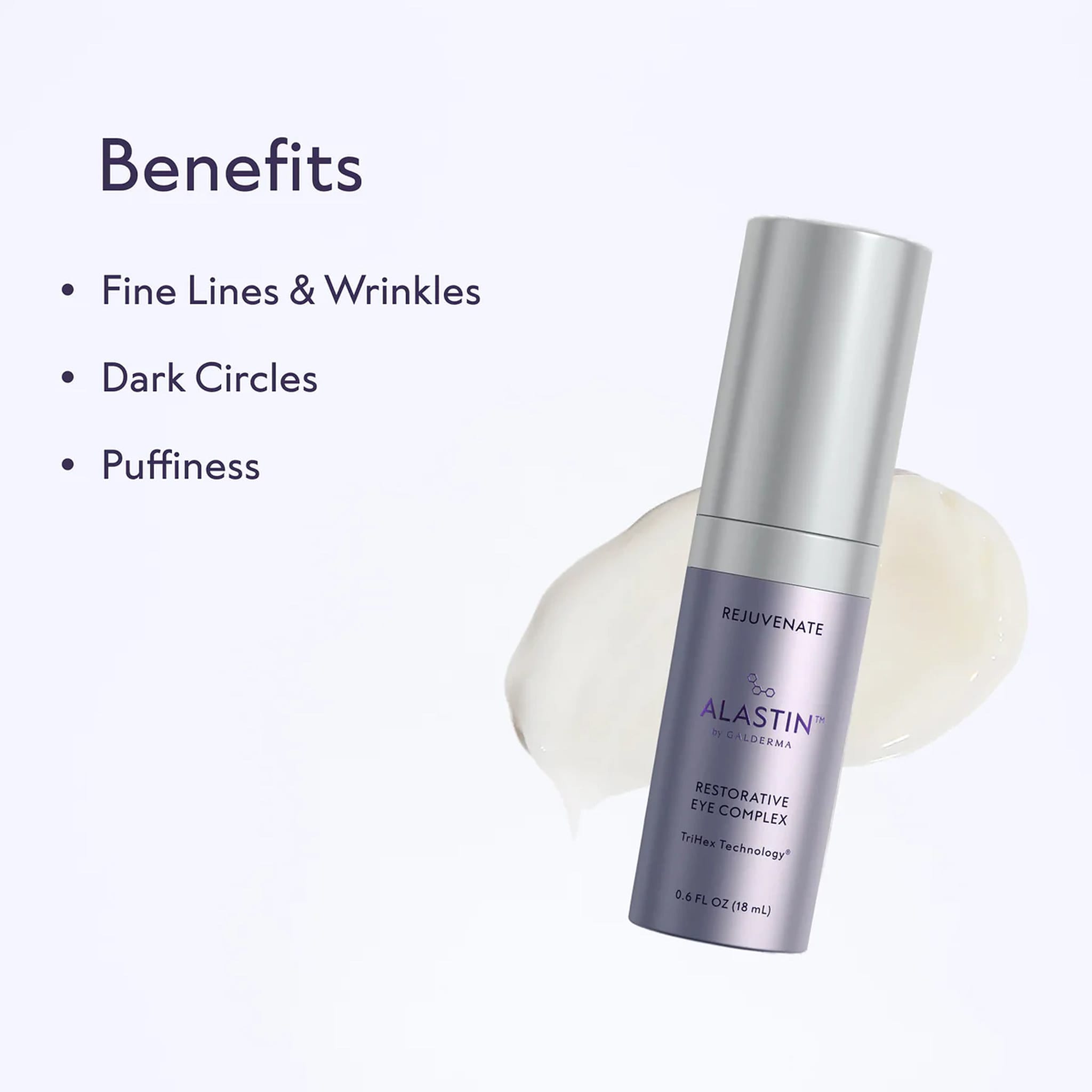 ALASTIN Restorative Eye Complex benefits for fine lines and wrinkles plus dark circles and puffiness