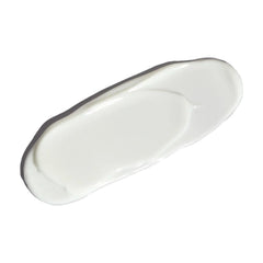 Smooth white lotion texture swatch of ALASTIN SilkSHIELD All Mineral Sunscreen SPF 30
