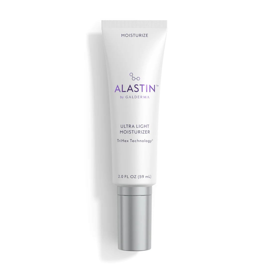 ALASTIN Ultra Light Moisturizer with TriHex Technology 2 oz tube in new Galderma packaging on white