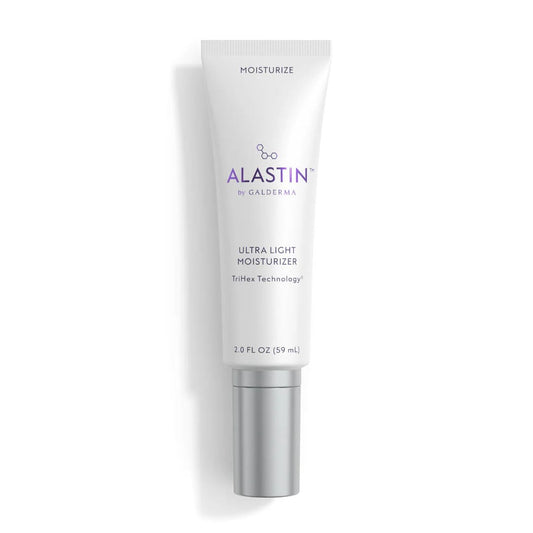 ALASTIN Ultra Light Moisturizer with TriHex Technology 2 oz tube in new Galderma packaging on white