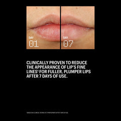 Day 1 and day 7 lips showing Allies of Skin Peptint clinically reduces lip fine lines for fuller plumper lips 2
