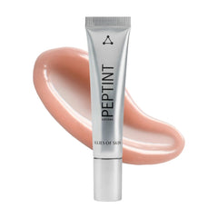 Allies of Skin Peptint Tripeptide and Goji Cells Plumping Lip Treatment in Nirvana warm blush with swatch 1