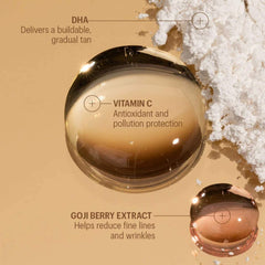 Allies of Skin Sunless Tan SPF 50 DHA Vitamin C Goji Berry Extract lightweight lotion