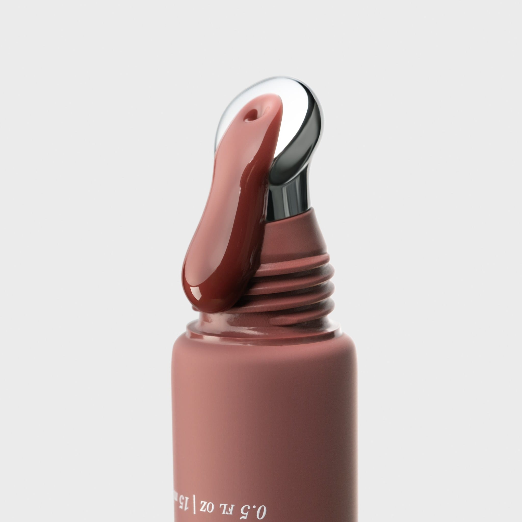 Anfisa Skin AN-Gloss Ceramide Lip Tint Spice Cake open roller applicator tip with warm brown formula 4