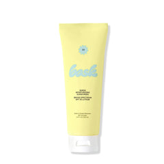 Bask SPF 30 sheer moisturizing sunscreen broad spectrum lotion yellow tube with blue logo water sweat resistant 3.4 fl oz