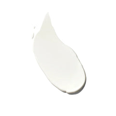 Bask SPF 50 sheer moisturizing sunscreen lotion creamy white lightweight texture swatch on white background