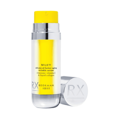 Beekman 1802 Milk RX advanced better aging wrinkle serum pump bottle with cap