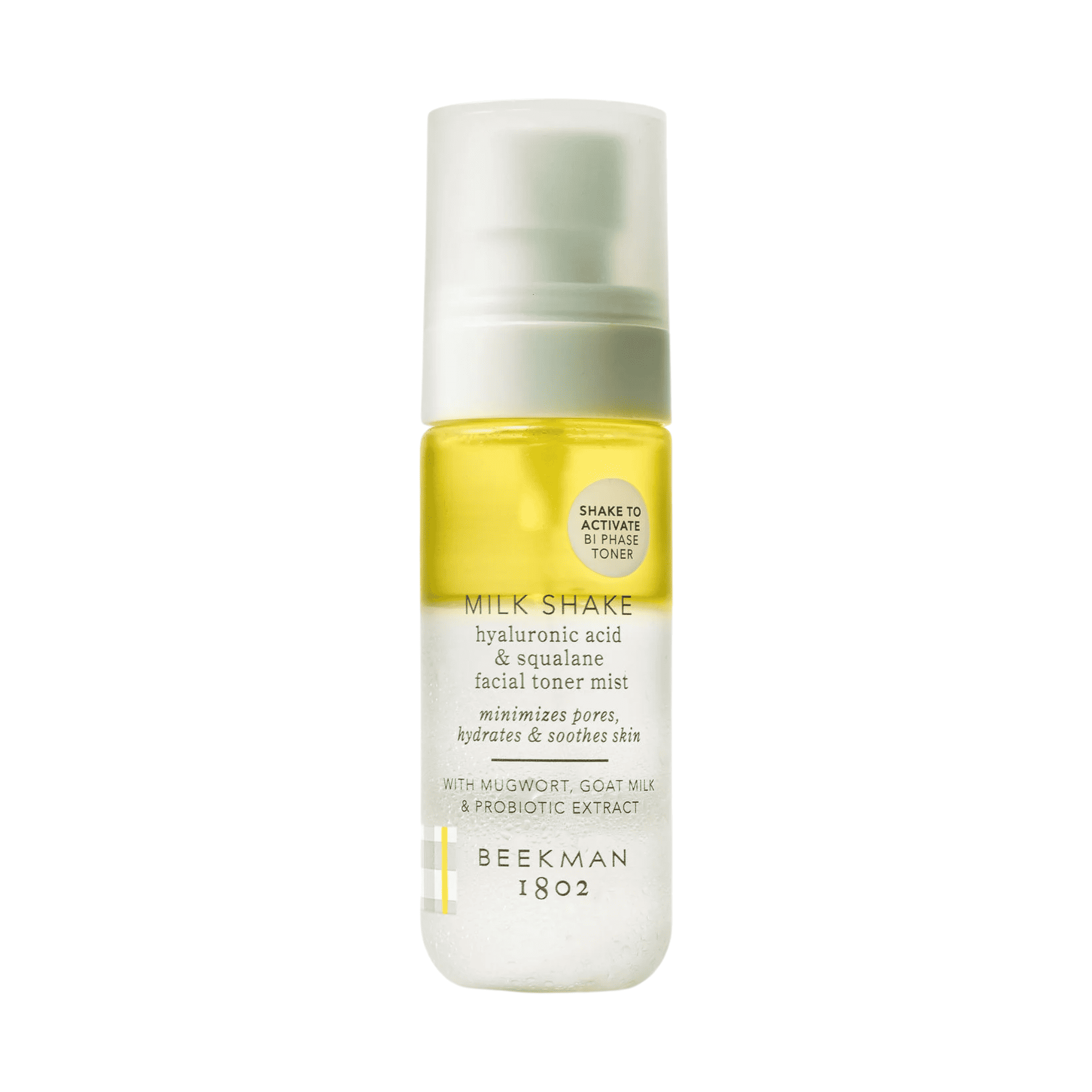 Beekman 1802 Milk Shake facial toner mist travel size bottle with pump top