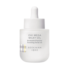 Beekman 1802 Oh Mega Milky Oil dropper bottle on white background