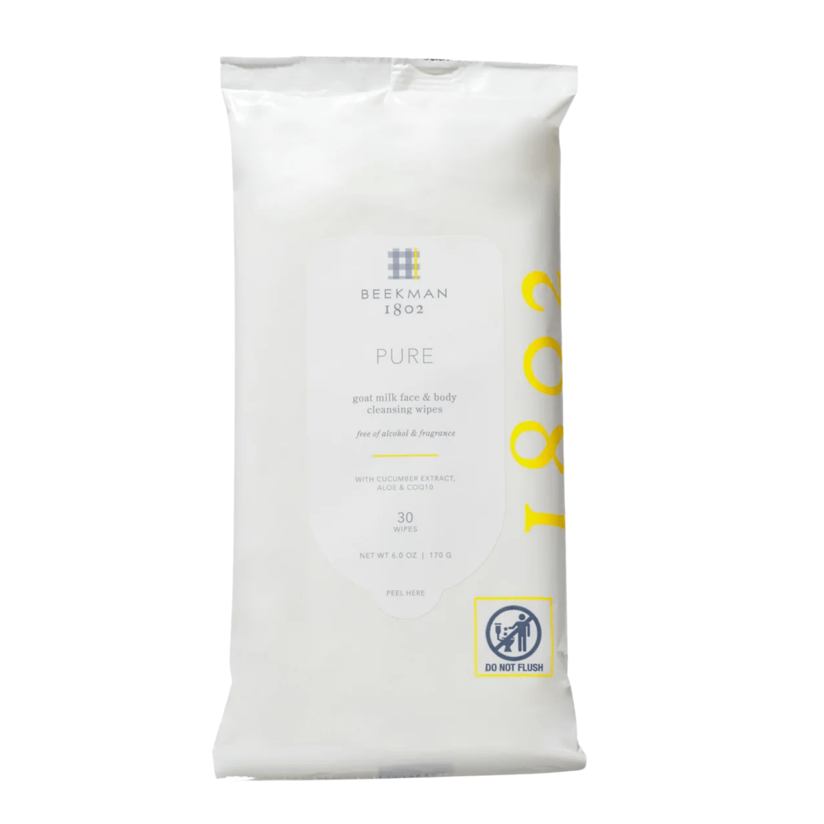Beekman 1802 pure goat milk facial cleansing wipe