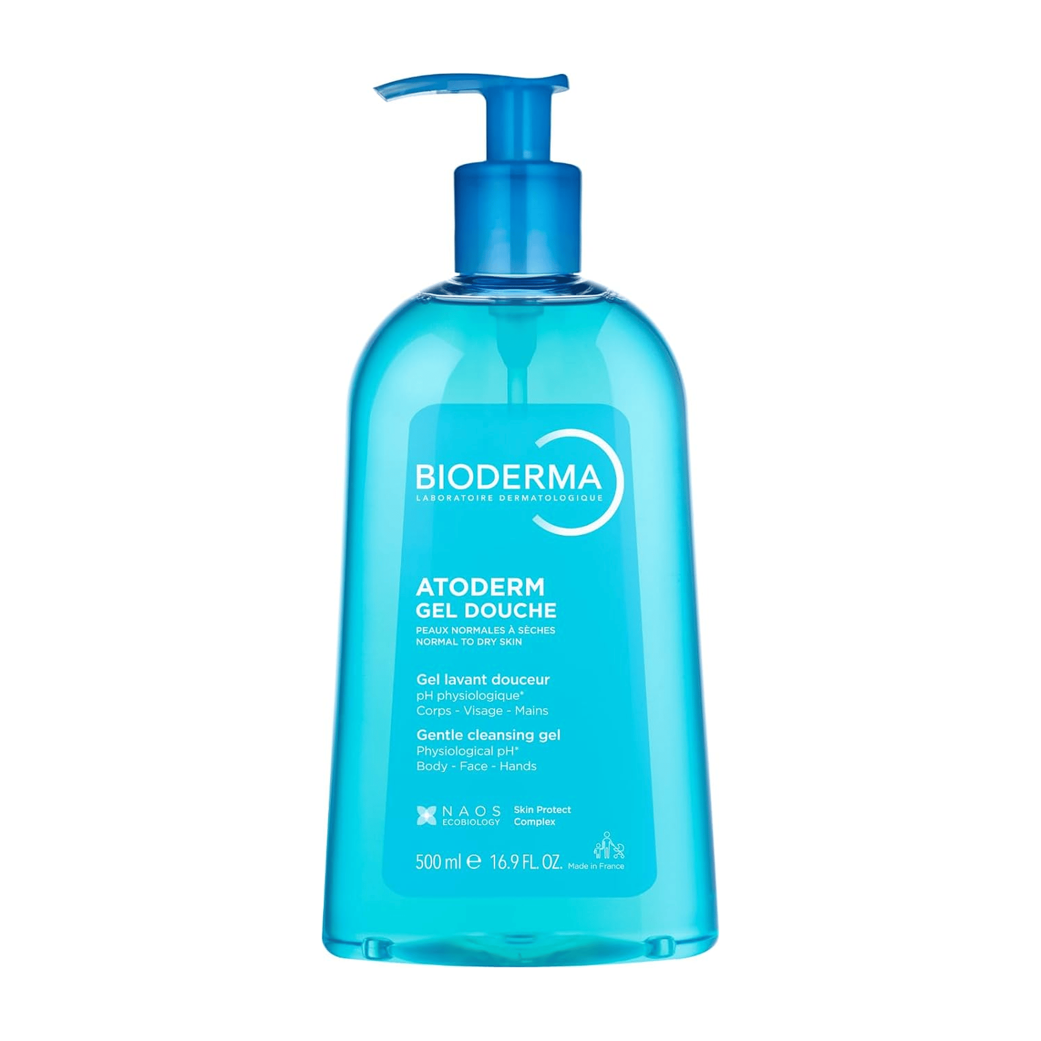 Bioderma Atoderm Gel Douche gentle cleansing shower gel 500ml pump bottle for normal to dry skin