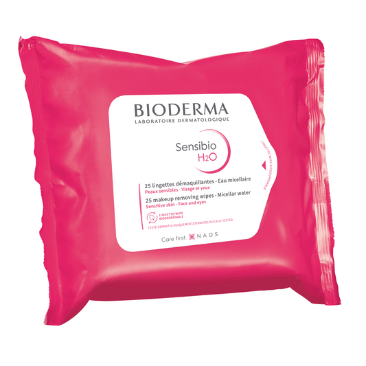Bioderma Sensibio H2O Wipes 25 Wipes Shop at Exclusive Beauty Club