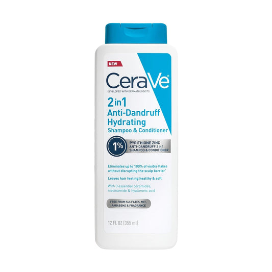 CeraVe 2-in-1 Hydrating Anti-Dandruff Shampoo & Conditioner
