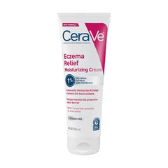 CeraVe Eczema Relief Moisturizing Cream 8 fl oz with 1% colloidal oatmeal ceramides and shea butter steroid free