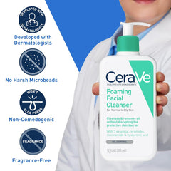 CeraVe Foaming Facial Cleanser for Normal to Oily Skin
