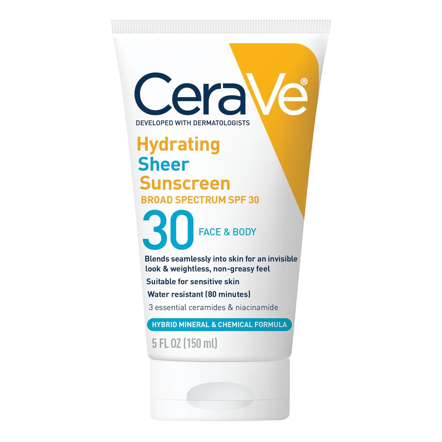 CeraVe Hydrating Sheer Sunscreen SPF 30 5 oz shop at Exclusive Beauty