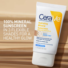 CeraVe Hydrating Mineral Sunscreen Broad Spectrum SPF 30 Sheer Tint