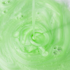 Cosmedix Purity Clean exfoliating cleanser's green gel swirling texture