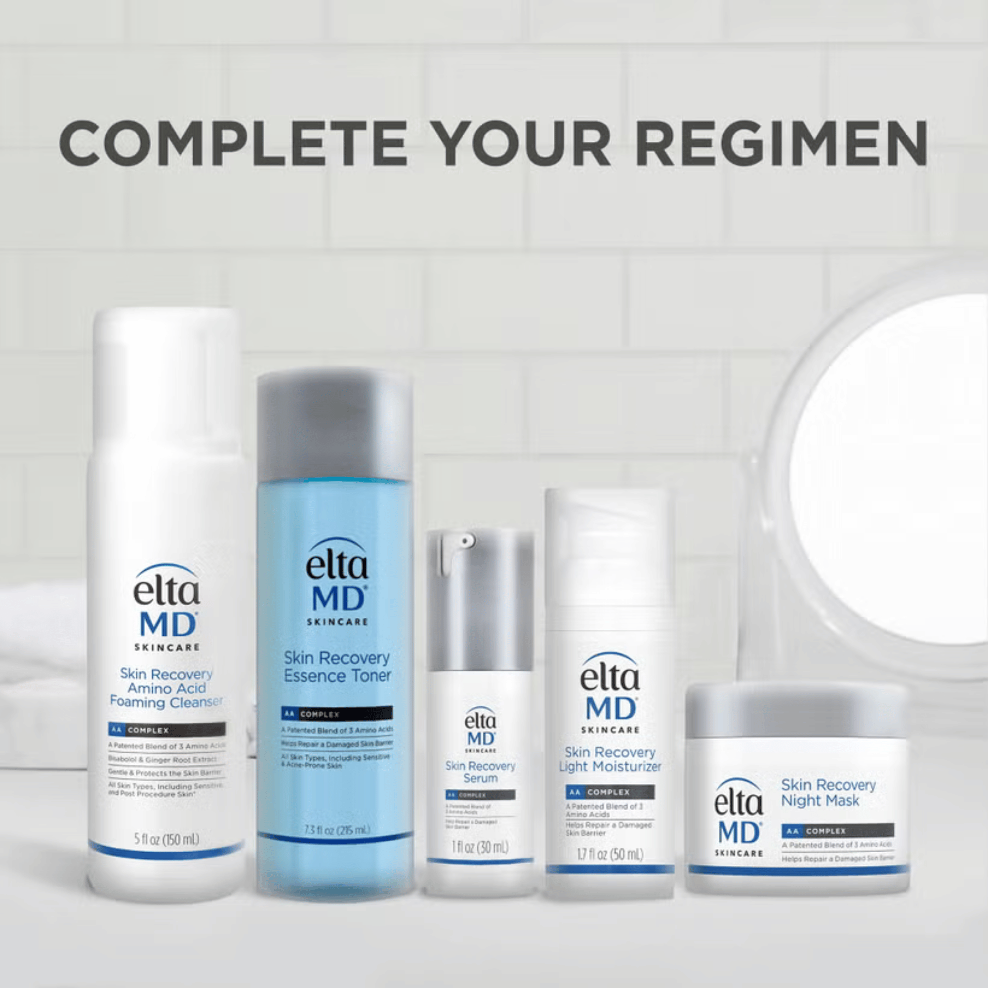Complete EltaMD Skin Recovery regimen collection