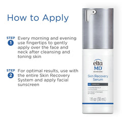 How to apply EltaMD Skin Recovery Serum morning and night