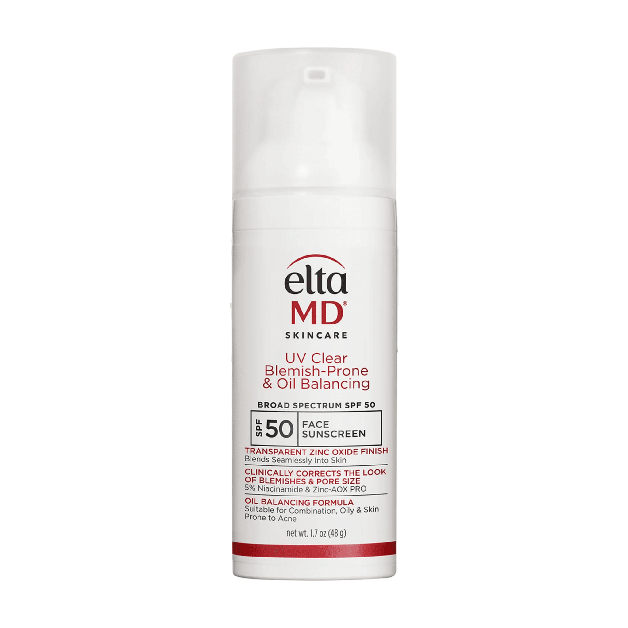 EltaMD UV Clear blemish-prone and oil-balancing SPF 50 face sunscreen 1.7 oz.
