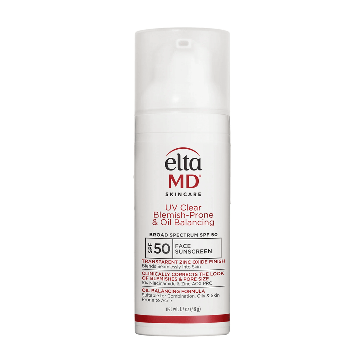 EltaMD UV Clear blemish-prone and oil-balancing SPF 50 face sunscreen 1.7 oz.