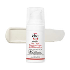 EltaMD UV Clear blemish-prone and oil-balancing SPF 50 face sunscreen 0.5 oz travel size mini