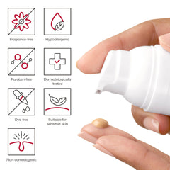 EltaMD UV Daily Hydration+ fragrance-free hypoallergenic paraben-free non-comedogenic sunscreen pump dispenser