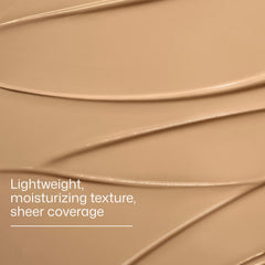 EltaMD UV Daily Hydration+ tinted sunscreen lightweight moisturizing texture with sheer coverage formula swatch